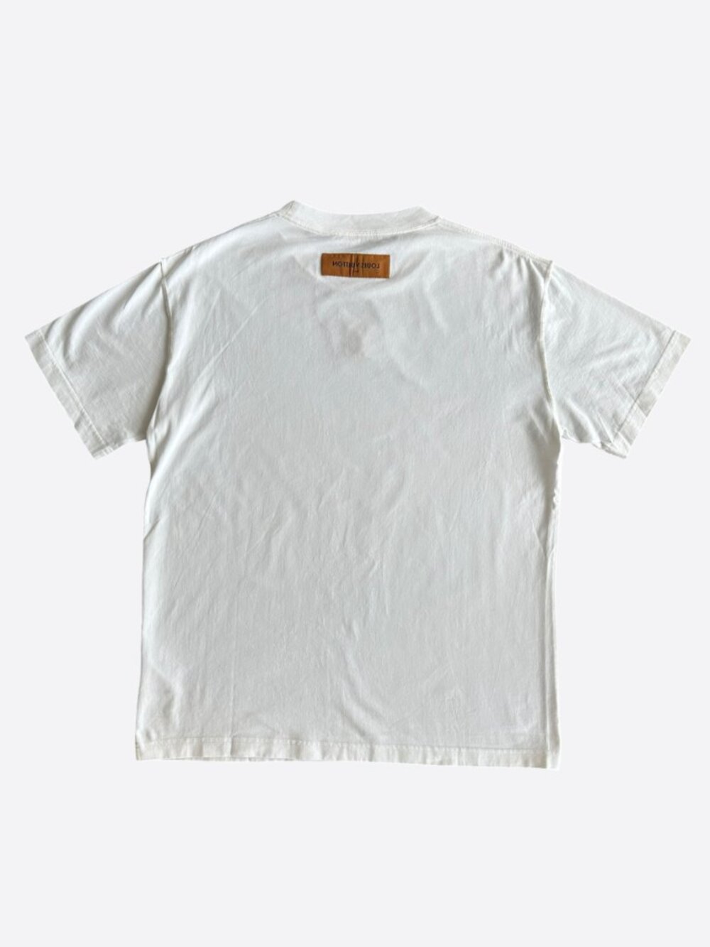 Louis Vuitton White Embossed Logo T-Shirt - Picture 2 of 8